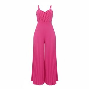 Pink Pleated Jumpsuit – CHICME – Size XL